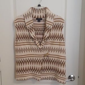Brown & pink Chaps Sweater Vest